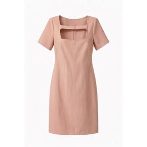 Tommy Hilfiger Blush Pink Stretch Short Sleeve Sheath Dress Size 8 - NWT New